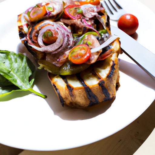 Tomato and Basil Sandwich