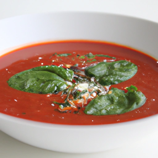 Tomato and Sorrel Soup Chilled