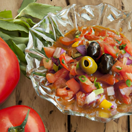 Salsa z pomidorów i zielonych oliwek