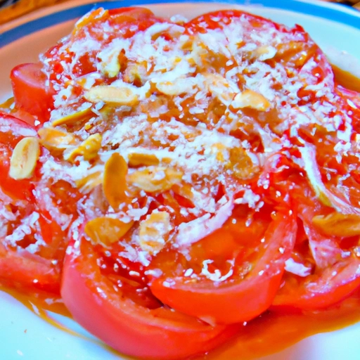 Tomato Salad with Peanut and Coconut