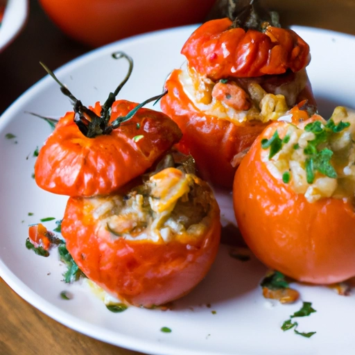 Tomatoes stuffed with Fish