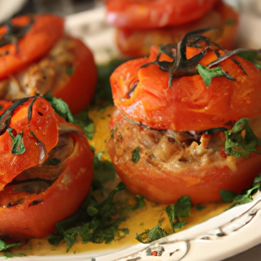 Tomatoes stuffed with Meat