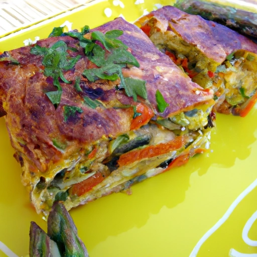 Torta of Asparagus, Carrots and Zucchini