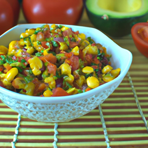 Tri-Color Avocado and Corn Salsa