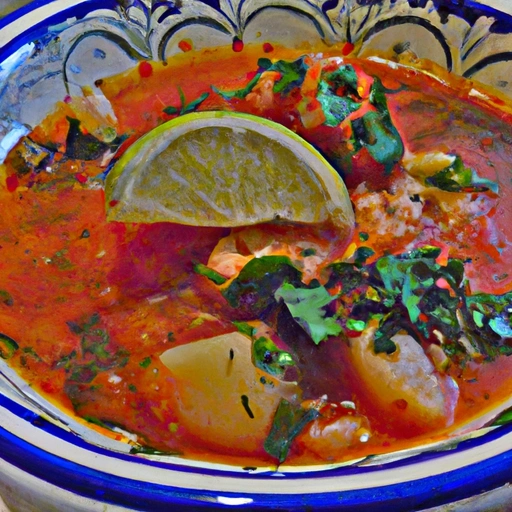 Tunisian Aromatic Fish Soup with Potatoes