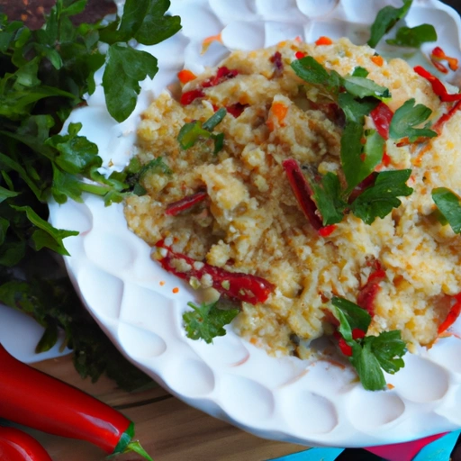 Tunisian Couscous with Fennel, Red Peppers and Garlic