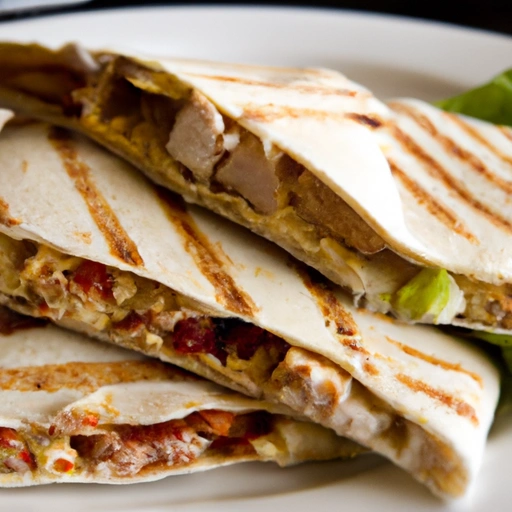 Turkey Club Quesadillas with Bacon and Cheese