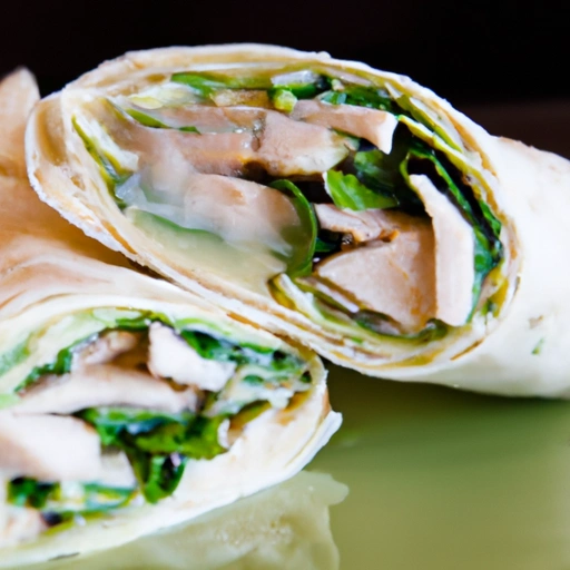 Turkey, Spinach and Apple Wrap