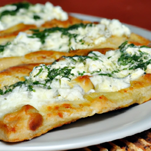 Turkish Pide with Feta and Dill Filling