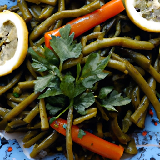 Turkish-style Green Beans with Leeks and Carrots