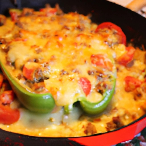 Unstuffed Skillet Peppers