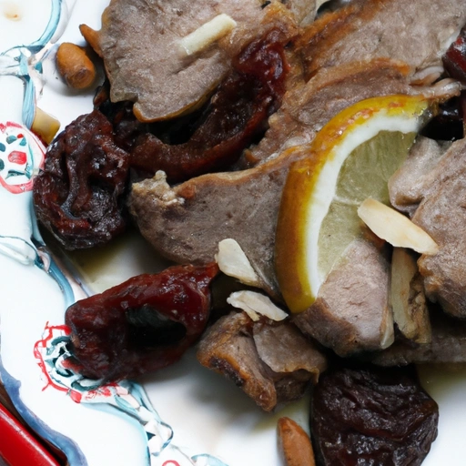 Veal with Almonds and Prunes
