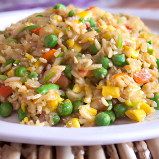 Warzywne danie z ryżem