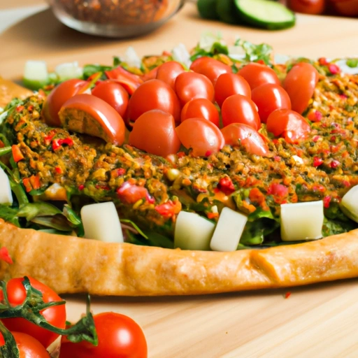 Vegetarian Turkish Pide