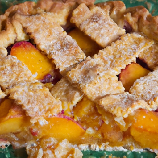 Vermont French Crumb Peach Pie