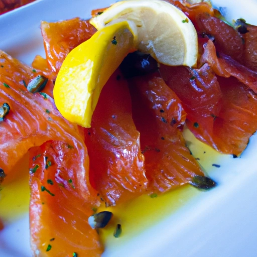 Vodka-cured Smoked Salmon with Preserved Lemons