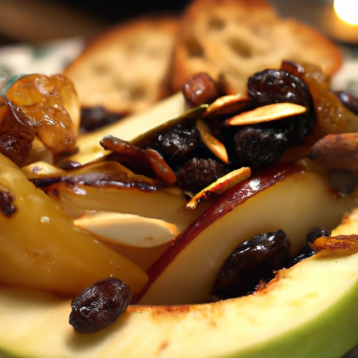 Warm Brie with Baked Apples