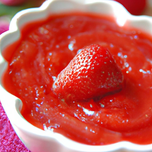 Warm Double Strawberry Sauce