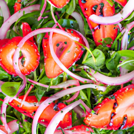 Watercress Strawberry Salad with Homemade Poppy Seed Dressing