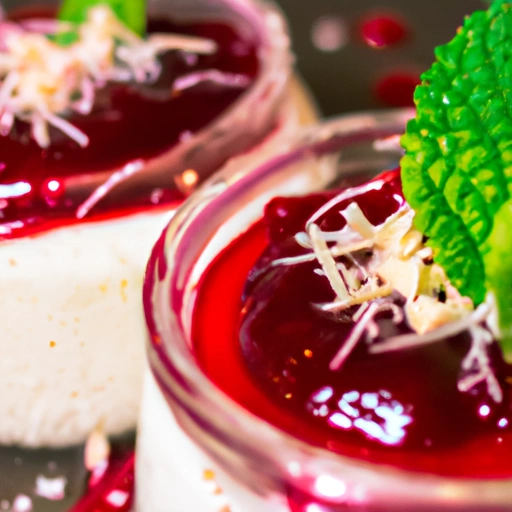 White Chocolate Mousse with Raspberry Sauce Using Stevia