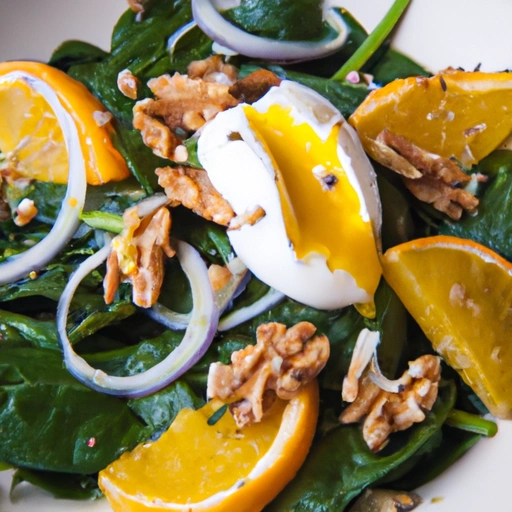 Wilted Citrus Spinach Salad