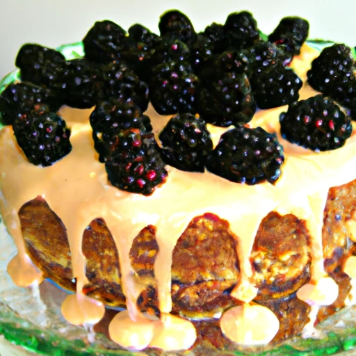 Wyoming Blackberry Jam Cake with Caramel Frosting