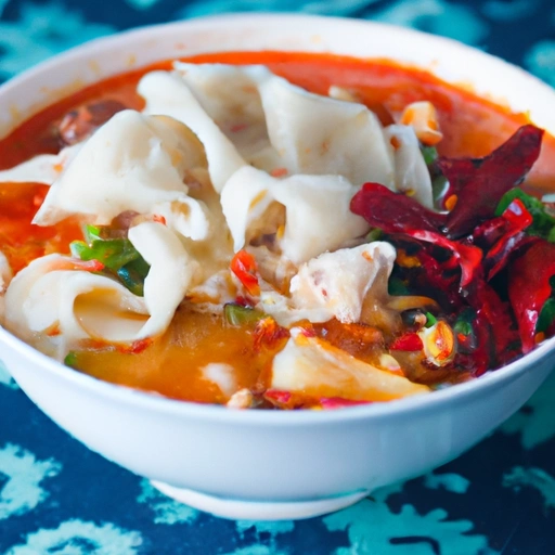 Tibetańska zupa z makaronem YoWangdu -- Thenthuk