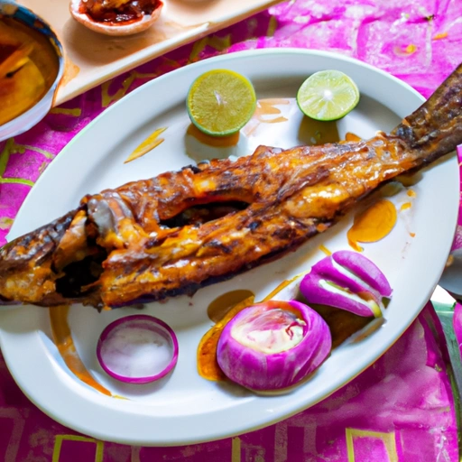 Yucatecan Grilled Catfish with Pickled Red Onions