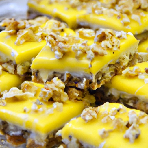 Zesty Fresh Lemon Nut Bars