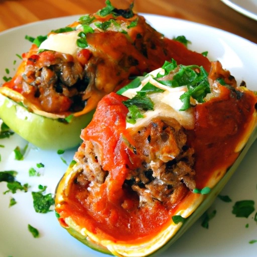 Zucchini filled with Meat