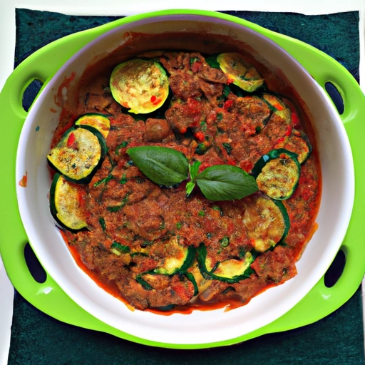 Zucchini-Meat Sauce