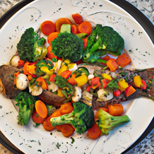 Bundled Trout and Vegetables