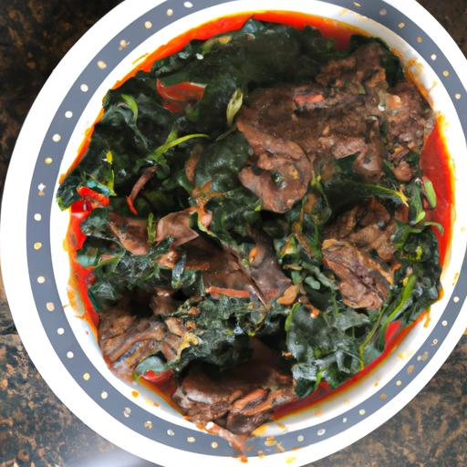Lamb with Spinach