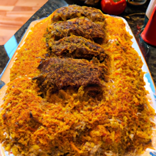 Layered Rice and Lamb