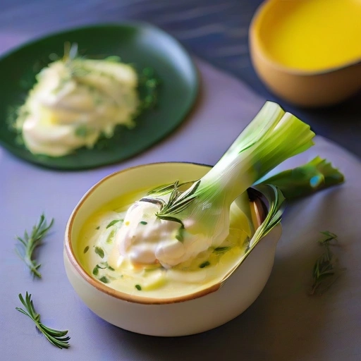 Leeks with Rosemary Mayonnaise