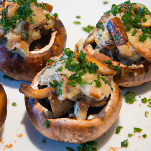 Mushroom with Crab Meat Stuffing