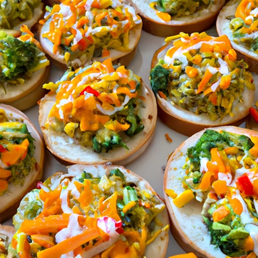Open-face Vegetable Sandwiches