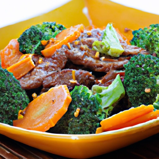 Orange-flavored Beef Stir-fry