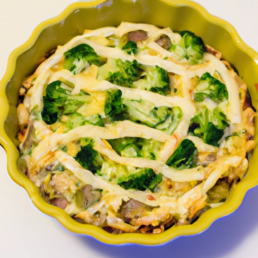 Pasta Pie with Broccoli and Italian Sausage