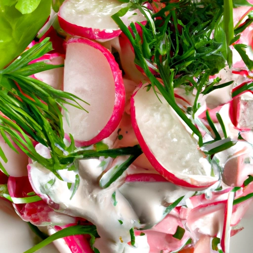 Radish Salad Russian-style