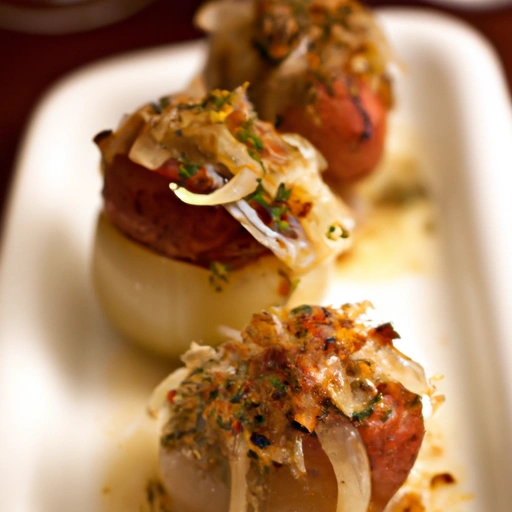 Sausage-stuffed Onions