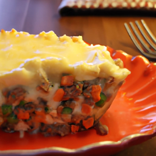 Shepherd's Pie with vegetable-based 'Beef'