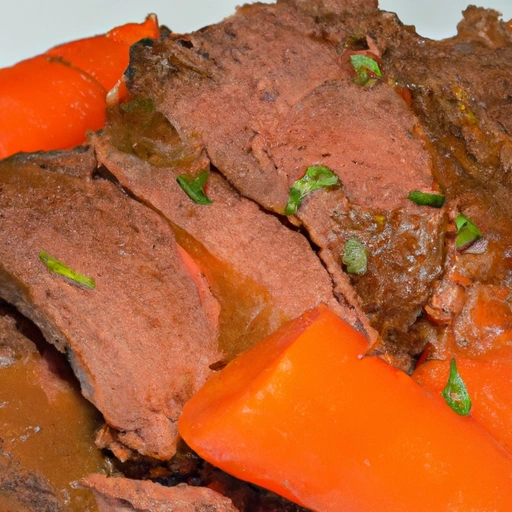 Slow-cooked Brisket