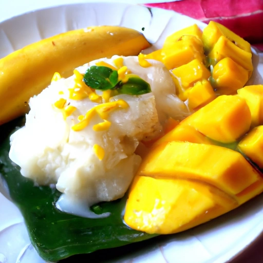 Sticky Rice and Mangotyle Banana