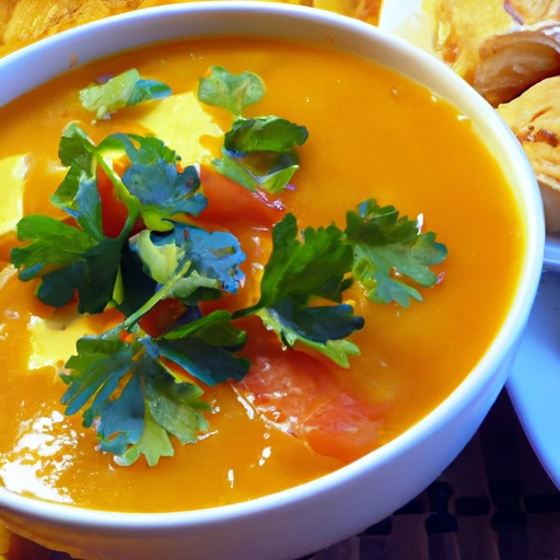 Tofu Tomato Mango Soup