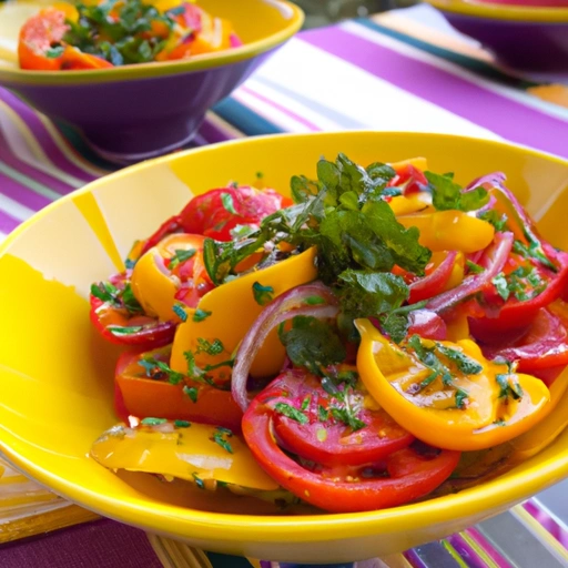 Tomato Salad with Orange Cilantro Vinaigrette