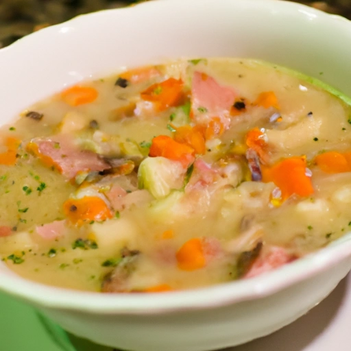 Wild Rice 'n' Ham Soup with Veggies