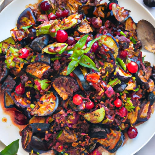 Yemeni Eggplant Salad with Currants